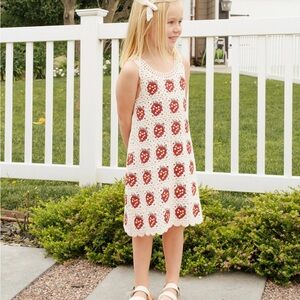Rylee + Cru Strawberry Crochet Dress